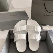 Uubags | Balenciaga Sunday buckled sandals in white - 1