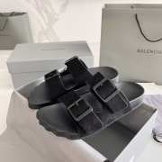 Uubags | Balenciaga Sunday Sandal in black suede calfskin - 3