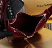 Uubags | Dolce & Gabbana 3.5 shoulder bag in red pattent leather with DG logo 22x18x6cm - 4