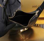 Uubags | Dolce & Gabbana black calfskin 3.5 shoulder bag with DG logo 22x18x6cm - 3