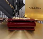 Uubags | Dolce & Gabbana Calfskin DG Girls Bag In Red Pattern Leather 10x18x3.5cm - 5