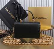 Uubags | Dolce & Gabbana DG Girls Bag In Black Calfskin Leather 10x18x3.5cm - 5