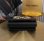 Uubags | Dolce & Gabbana DG Girls Bag In Black Calfskin Leather 10x18x3.5cm - 4