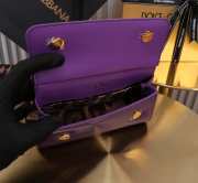 Uubags | Dolce & Gabbana small patent leather Sicily bag in purple 11x18x6cm - 3