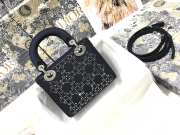 Uubags | Mini Lady Dior Bag Black Strass Cannage Satin 17x15x7cm - code sale50 - 5