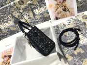 Uubags | Mini Lady Dior Bag Black Strass Cannage Satin 17x15x7cm - code sale50 - 4