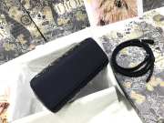 Uubags | Mini Lady Dior Bag Black Strass Cannage Satin 17x15x7cm - code sale50 - 2