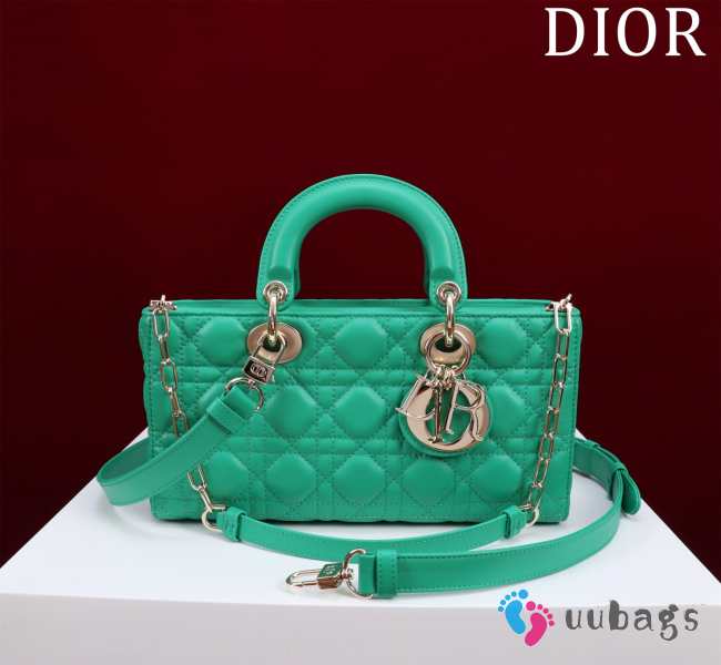 Uubags | Dior M0540 Lady D-Joy Aquamarina Cannage Lambskin Bag 26x13.5x5cm - 1