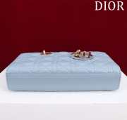 Uubags | Dior M0540 Lady D-Joy Cloud Blue Cannage Lambskin Bag 26x13.5x5cm - 5