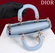 Uubags | Dior M0540 Lady D-Joy Cloud Blue Cannage Lambskin Bag 26x13.5x5cm - 2