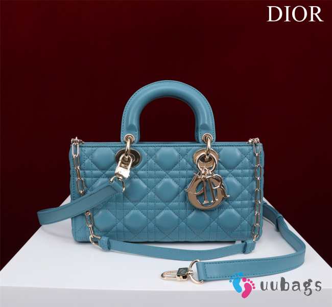 Uubags | Dior M0540 Lady D-Joy Blue Cannage Lambskin Bag 26x13.5x5cm - 1