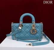 Uubags | Dior M0540 Lady D-Joy Blue Cannage Lambskin Bag 26x13.5x5cm - 1