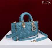 Uubags | Dior M0540 Lady D-Joy Blue Cannage Lambskin Bag 26x13.5x5cm - 2