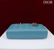 Uubags | Dior M0540 Lady D-Joy Blue Cannage Lambskin Bag 26x13.5x5cm - 3