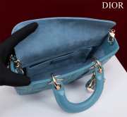 Uubags | Dior M0540 Lady D-Joy Blue Cannage Lambskin Bag 26x13.5x5cm - 6