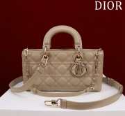 Uubags | Dior M0540 Lady D-Joy Sand-Colored Cannage Lambskin Bag 26x13.5x5cm - 1