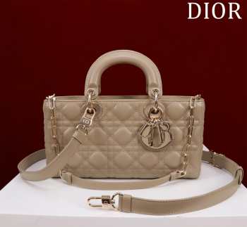 Uubags | Dior M0540 Lady D-Joy Sand-Colored Cannage Lambskin Bag 26x13.5x5cm