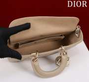 Uubags | Dior M0540 Lady D-Joy Sand-Colored Cannage Lambskin Bag 26x13.5x5cm - 4