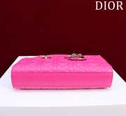 Uubags | Dior M0540 Lady D-Joy Fuchsia Cannage Lambskin Bag 26x13.5x5cm - 5