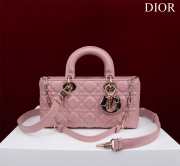 Uubags | Dior M0540 Lady D-Joy Light Pink Cannage Lambskin Bag 26x13.5x5cm - 1