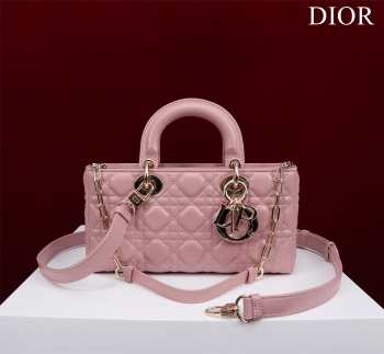 Uubags | Dior M0540 Lady D-Joy Light Pink Cannage Lambskin Bag 26x13.5x5cm