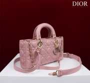 Uubags | Dior M0540 Lady D-Joy Light Pink Cannage Lambskin Bag 26x13.5x5cm - 6