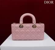 Uubags | Dior M0540 Lady D-Joy Light Pink Cannage Lambskin Bag 26x13.5x5cm - 4