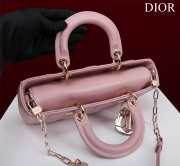 Uubags | Dior M0540 Lady D-Joy Light Pink Cannage Lambskin Bag 26x13.5x5cm - 3