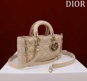 Uubags | Dior M0540 Lady D-Joy Cream Cannage Lambskin Bag 26x13.5x5cm - 6