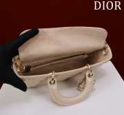 Uubags | Dior M0540 Lady D-Joy Cream Cannage Lambskin Bag 26x13.5x5cm - 5