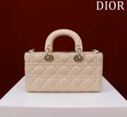 Uubags | Dior M0540 Lady D-Joy Cream Cannage Lambskin Bag 26x13.5x5cm - 2