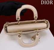 Uubags | Dior M0540 Lady D-Joy Cream Cannage Lambskin Bag 26x13.5x5cm - 3