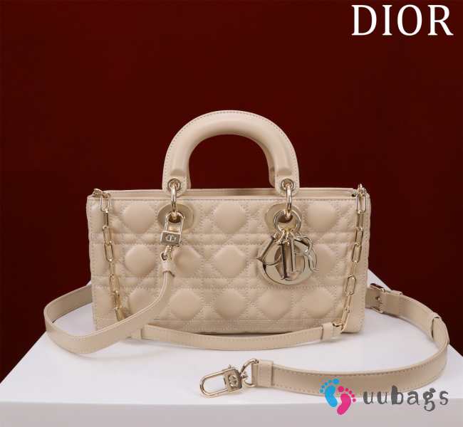 Uubags | Dior M0540 Lady D-Joy Cream Cannage Lambskin Bag 26x13.5x5cm - 1