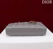 Uubags | Dior M0540 Lady D-Joy Grey Cannage Lambskin Bag 26x13.5x5cm - 6