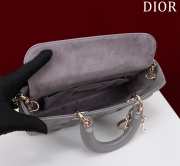 Uubags | Dior M0540 Lady D-Joy Grey Cannage Lambskin Bag 26x13.5x5cm - 5