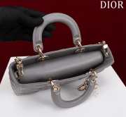 Uubags | Dior M0540 Lady D-Joy Grey Cannage Lambskin Bag 26x13.5x5cm - 2