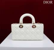 Uubags | Dior M0540 Lady D-Joy White Cannage Lambskin Bag 26x13.5x5cm - 4