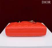 Uubags | Dior M0540 Lady D-Joy Orange Cannage Lambskin Bag 26x13.5x5cm - 5