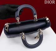 Uubags | Dior M0540 Lady D-Joy Navy Blue Cannage Lambskin Bag 26x13.5x5cm - 2