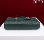 Uubags | Dior M0540 Lady D-Joy Dark Green Cannage Lambskin Bag 26x13.5x5cm - 6