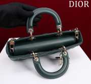 Uubags | Dior M0540 Lady D-Joy Dark Green Cannage Lambskin Bag 26x13.5x5cm - 4