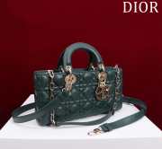 Uubags | Dior M0540 Lady D-Joy Dark Green Cannage Lambskin Bag 26x13.5x5cm - 2