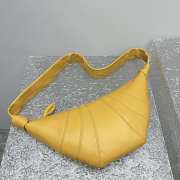 Uubags | Jacquemus Lemaire Croissant Bag In Yellow 35.5x18x5cm - 3