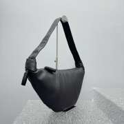 Uubags | Jacquemus Lemaire Croissant Bag In Black 35.5x18x5cm - 3