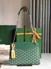 Uubags | Goyard Rouette Structuré mini bag in green 20x15x6.5cm - 1