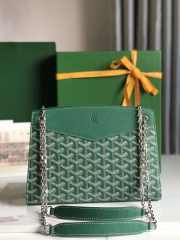 Uubags | Goyard Rouette Structuré mini bag in green 20x15x6.5cm - 6