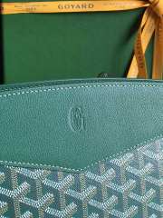 Uubags | Goyard Rouette Structuré mini bag in green 20x15x6.5cm - 5