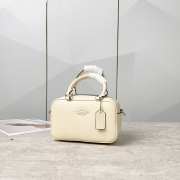 Uubags | Coach CT776 Satchel Bag In White 23x20x8.5cm - 4