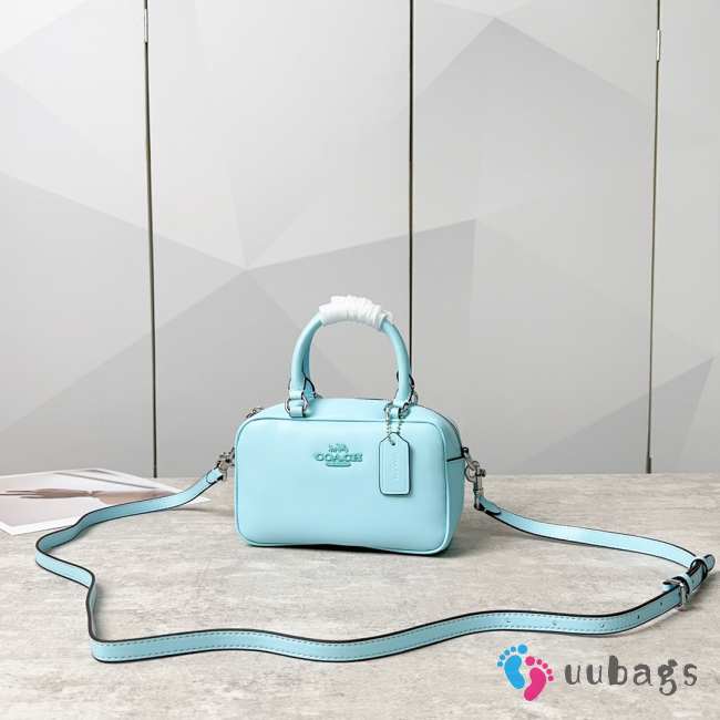 Uubags | Coach CT776 Satchel Bag In Blue 23x20x8.5cm - 1