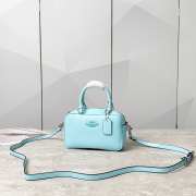 Uubags | Coach CT776 Satchel Bag In Blue 23x20x8.5cm - 1